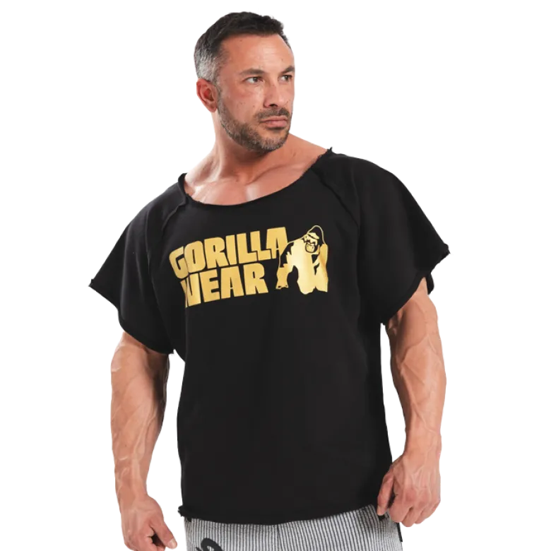 Classic Workout Top, Black/Gold