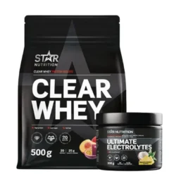 Clear Whey Vassleprotein 500 g + Ultimate Electrolytes 300 g