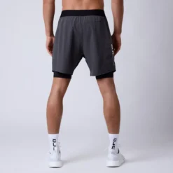 CLN Rep 2 in 1 Shorts, Dark Grey