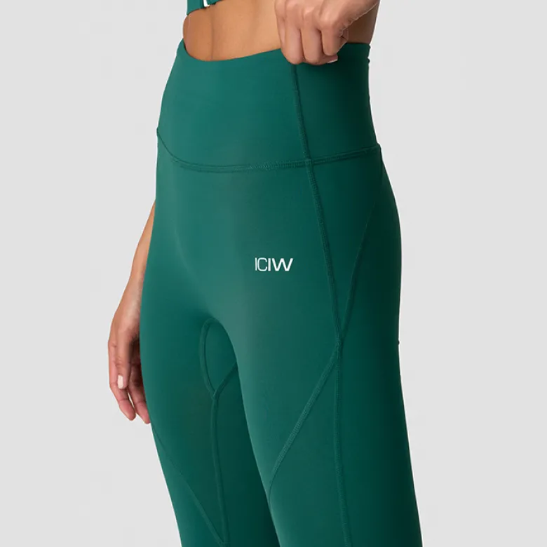 Contrast Tights Wmn, Deep Emerald