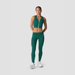 Contrast Tights Wmn, Deep Emerald