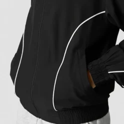 Contrast Track Jacket, Black