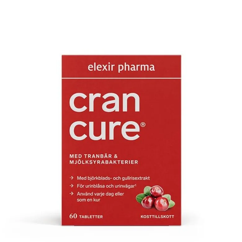Cran Cure® Tranbär + Mjölksyrabakterier 60 tabletter