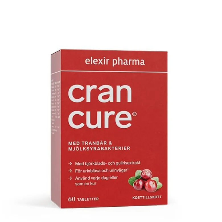 Cran Cure® Tranbär + Mjölksyrabakterier 60 tabletter