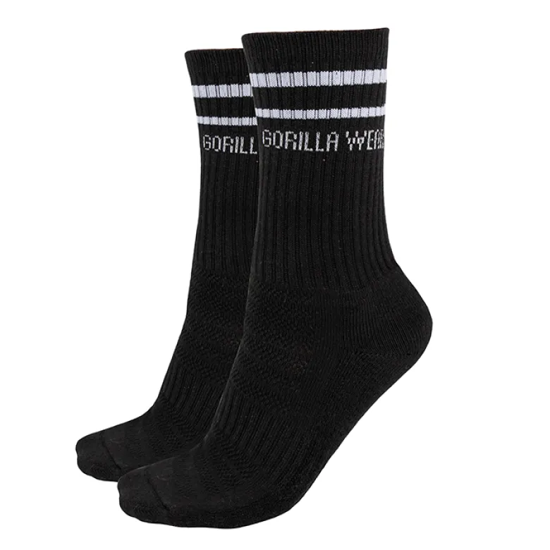 Crew Socks 2-Pack, Black