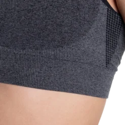 Curve Scrunch Bra, Black Melange