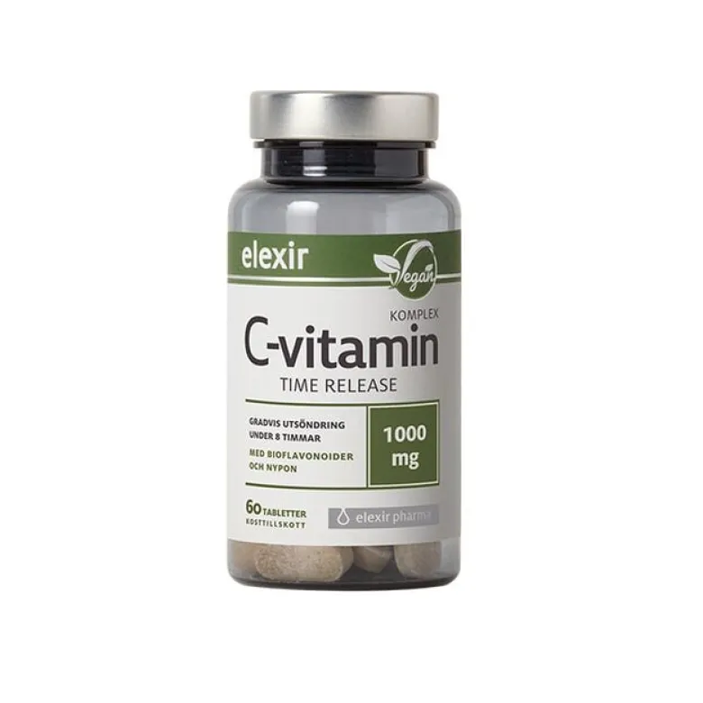 C-vitamin 1000 mg Time release 60 tabletter