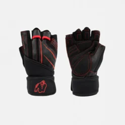 Dallas Wrist Wraps Gloves 2.0, Black/Red