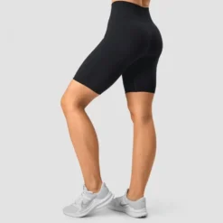 Define Seamless Pocket Biker Shorts, Black