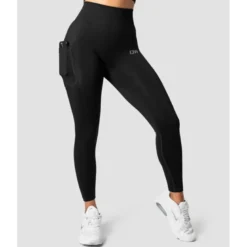 Define Seamless Pocket Tights, Black