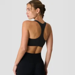 Define Seamless Racer Back Sports Bra, Black