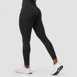 Define Seamless Scrunch Tights, Black