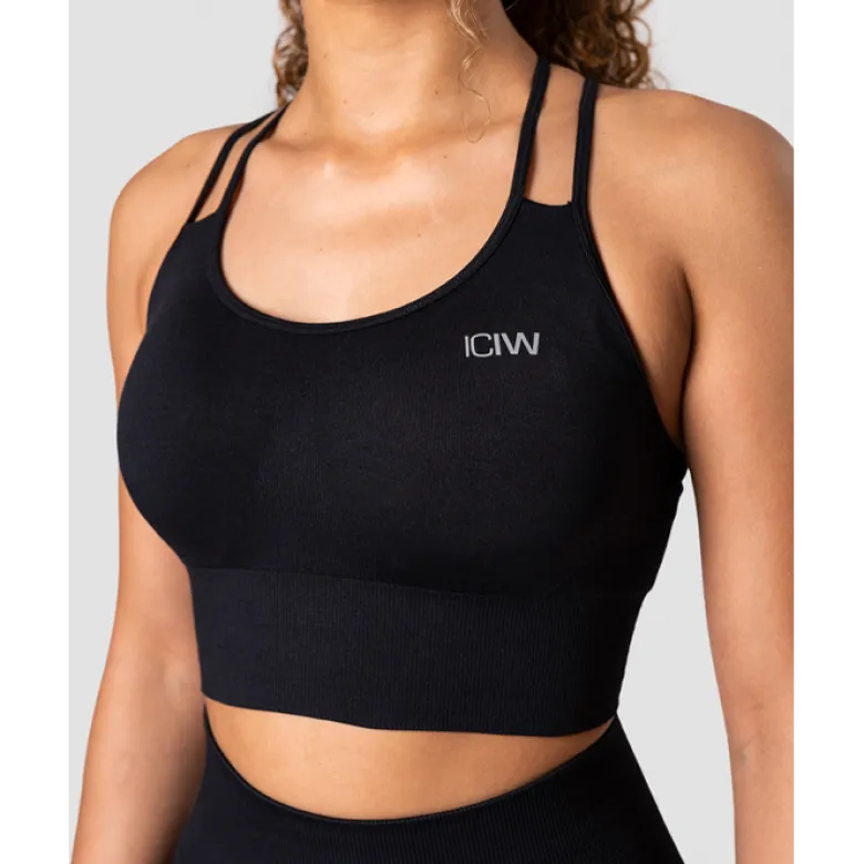Define Seamless Sports Bra, Black