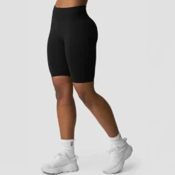 Define Seamless V-shape Biker Shorts, Black