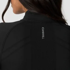 Define Seamless Zip Long Sleeve, Black