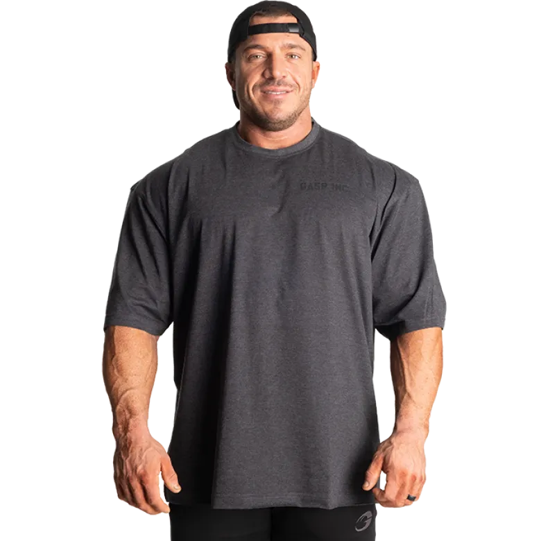 Division Iron Tee, Dark Grey Melange