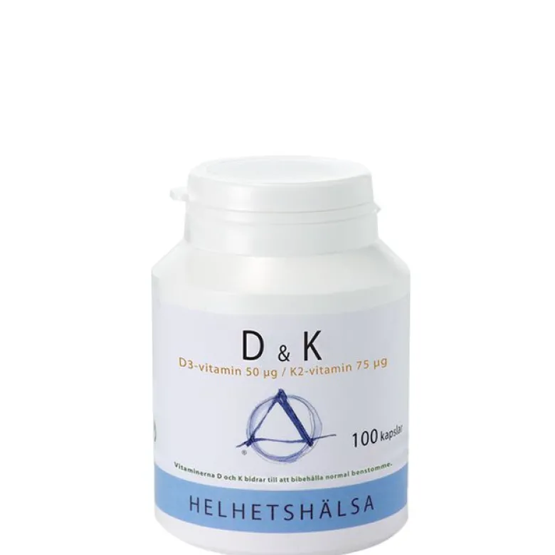 D & K vitamin 100 kapslar