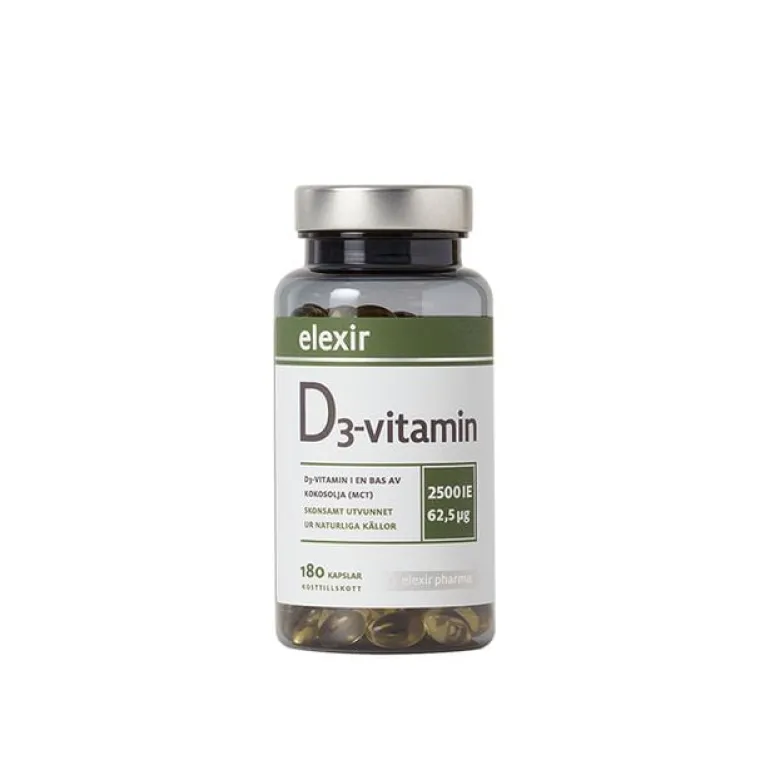 D3-vitamin 2500 IE 180 kapslar