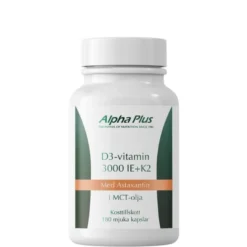 D3-vitamin 3000 IE + K2 180 kapslar
