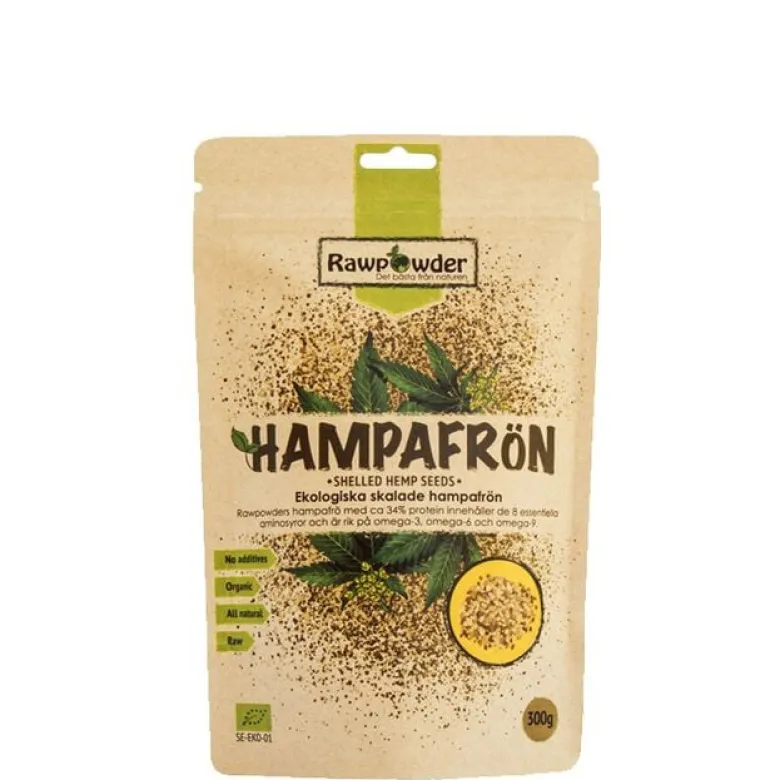Ekologiska Skalade Hampafrön 300 g