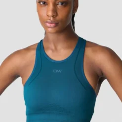 Endurance Seamless Sports Bra, Teal