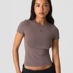Essence Seamless T-shirt, Dusty Brown
