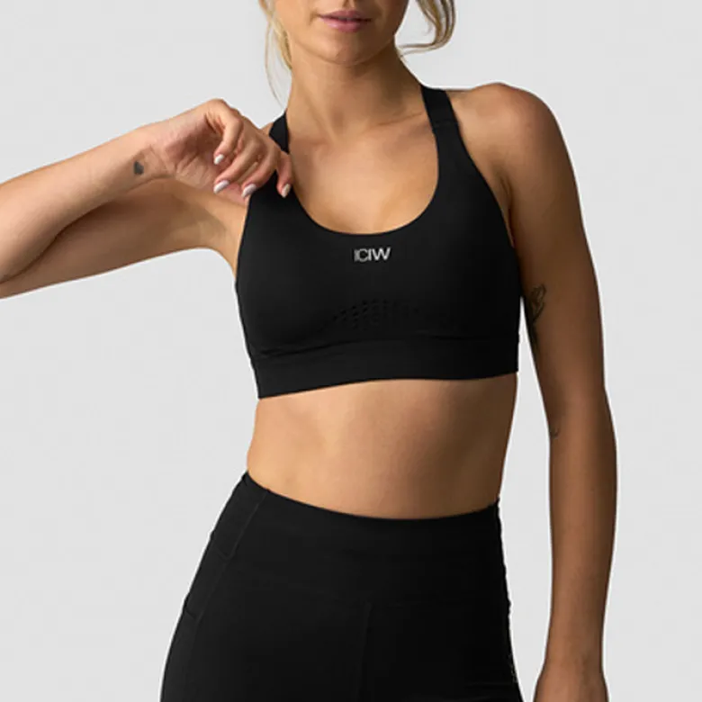 Essential High Intensity Sports Bra, Black
