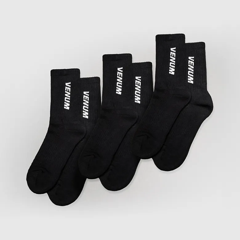 Essential Socks (Set of 3 pairs) Black/White