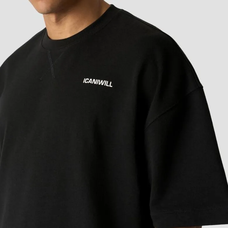 Everyday Terry Oversized T-shirt, Black