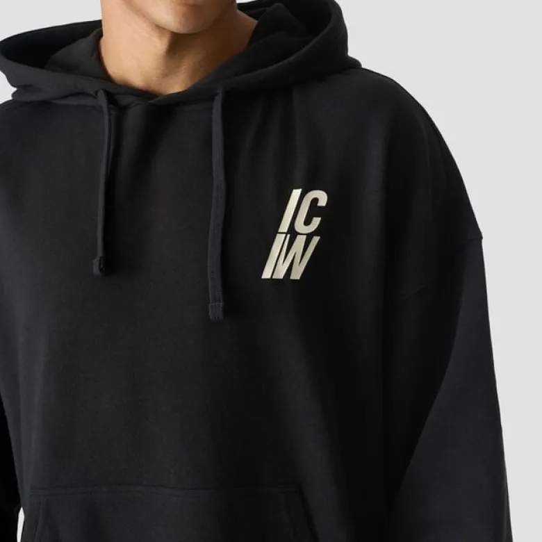 Everyday Terry Relaxed Hoodie, Black