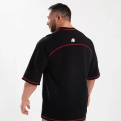 Finley Oversized T-Shirt, Black/Red
