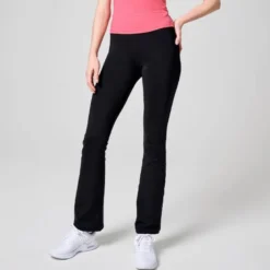 Flare High Waist Pant, Black