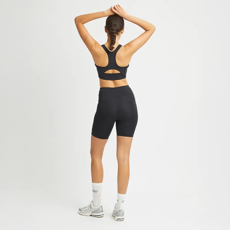Flattering High Waist Bike Tights, Black