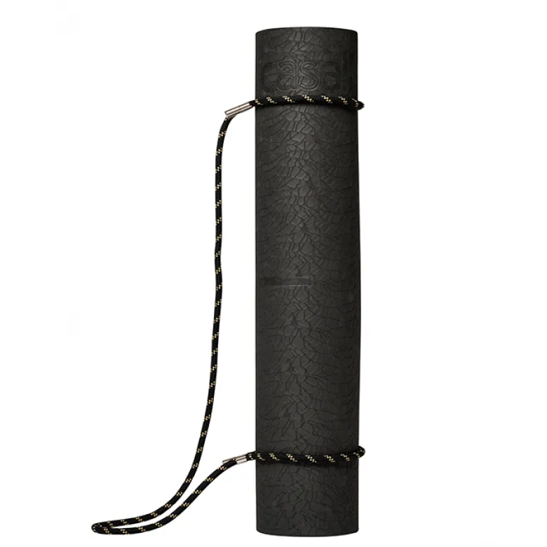 Flätad Yogamattrem Svart/Beige
