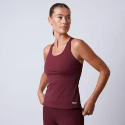 Fuse Singlet 2 in 1 Top, Dark Red