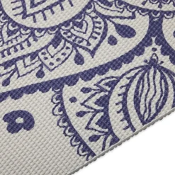 Gaiam Sustained Grey Sundial Flower Yoga Mat 5 mm