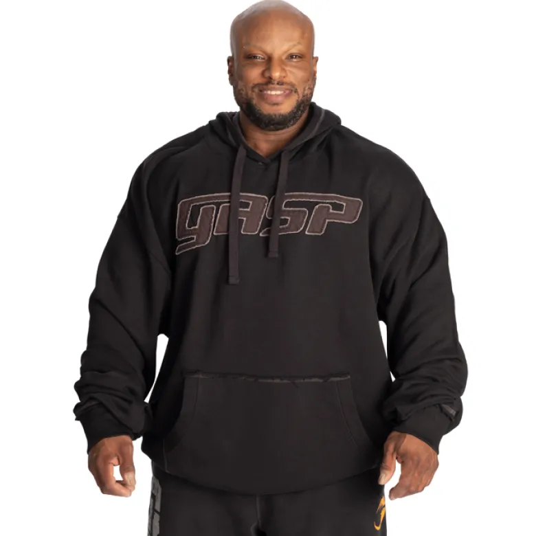 Gasp Hood Sweater, Black/Grey
