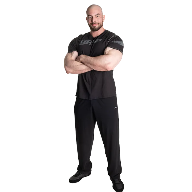 Gasp Sweatpants, Black/White