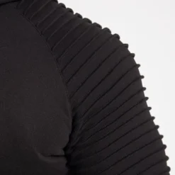 Georgia Zipped Hoodie, Black