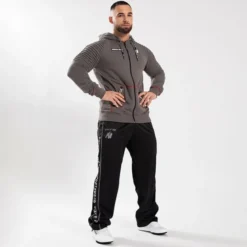 Georgia Zipped Hoodie, Grey
