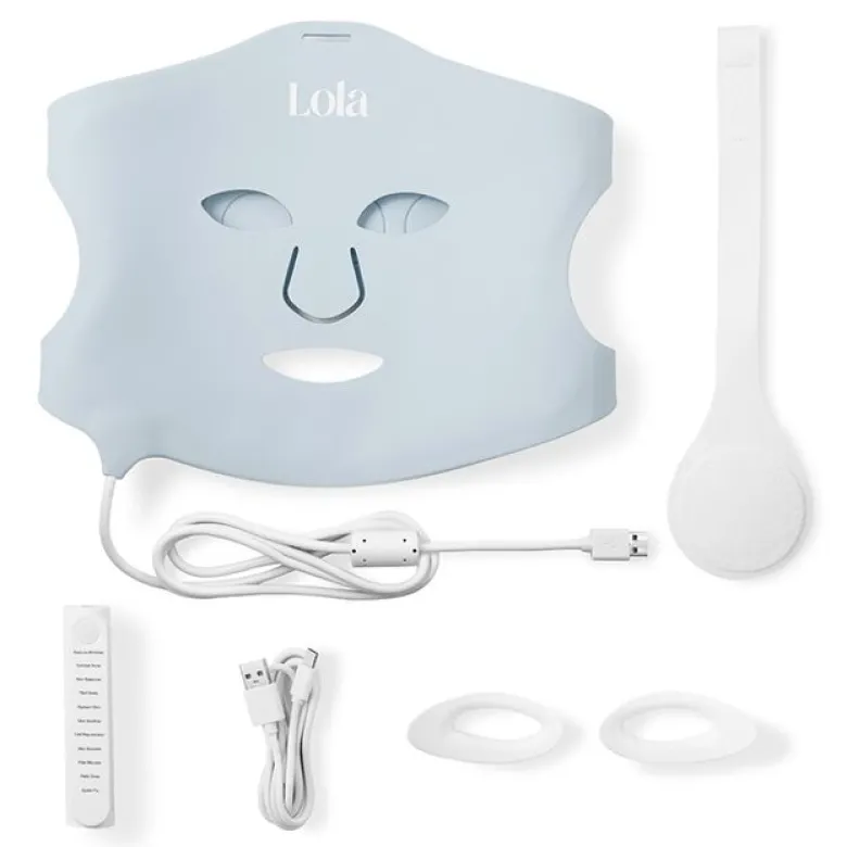 Glow LED Ansiktsmask Blå