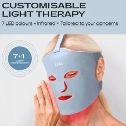 Glow LED Ansiktsmask Blå