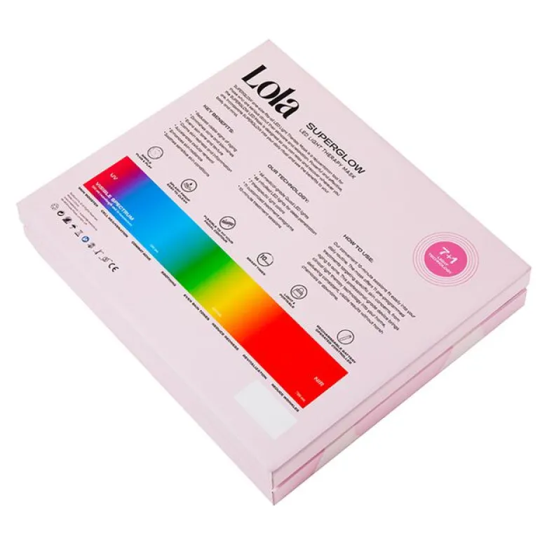 Glow Led Ansiktsmask Rosa