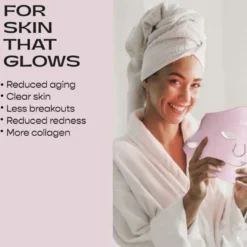 Glow Led Ansiktsmask Rosa