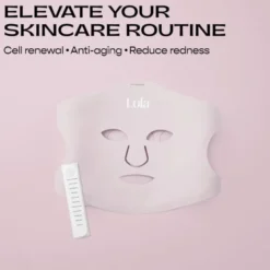 Glow Led Ansiktsmask Rosa