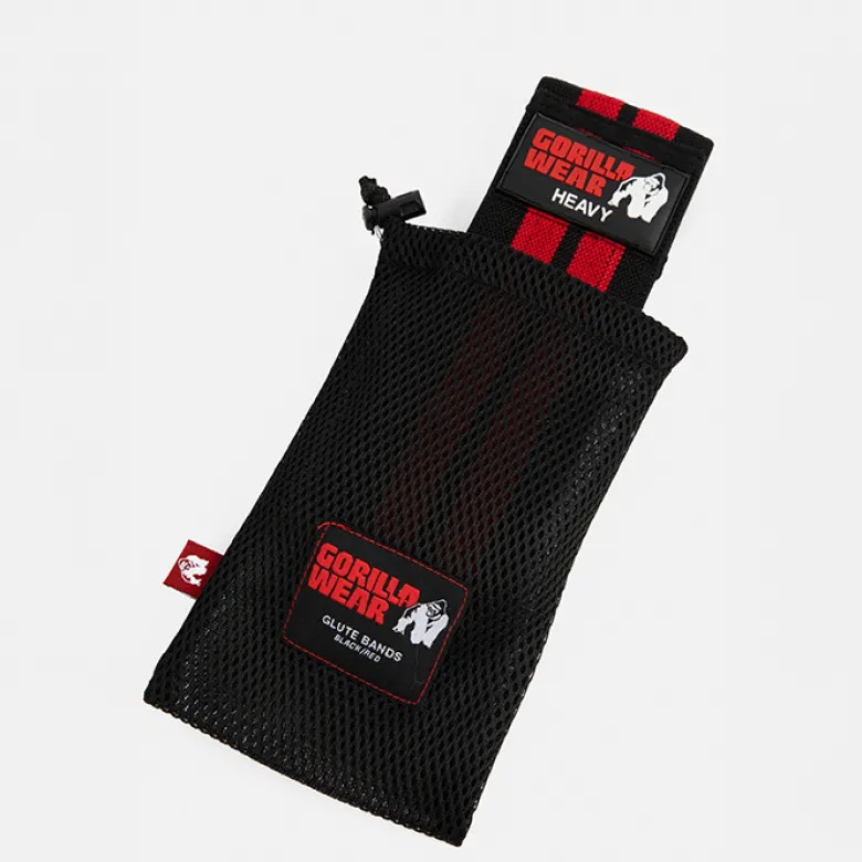 Glute Band 3 Pack Svart Röd Grå