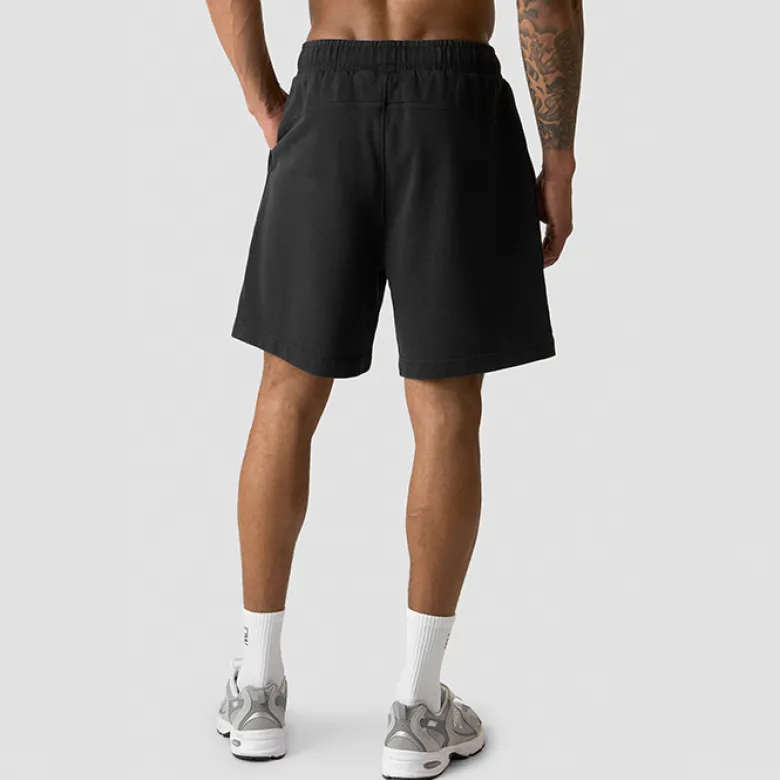 Grit Stonewashed Sweatshorts, Black