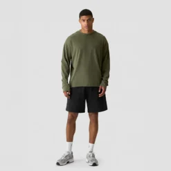Grit Stonewashed Sweatshorts, Black