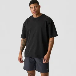 Grit T-Shirt Print, Black