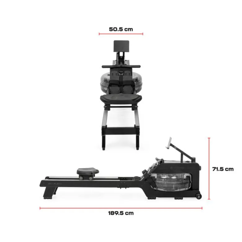 GRW Fusion Rower Black Charcoal